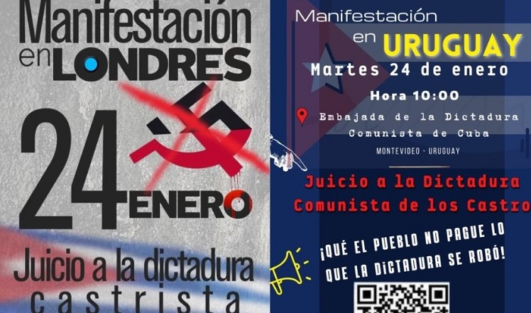 manifestación, Cuba, Londres, deuda, juicio