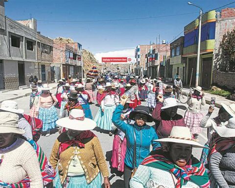 Peasants in Lima call for the resignation of President Boluarte