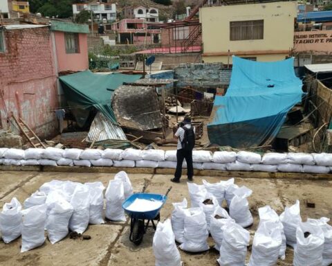 Rains in Arequipa: Wall collapsed and houses are flooded in Hunter (VIDEO)