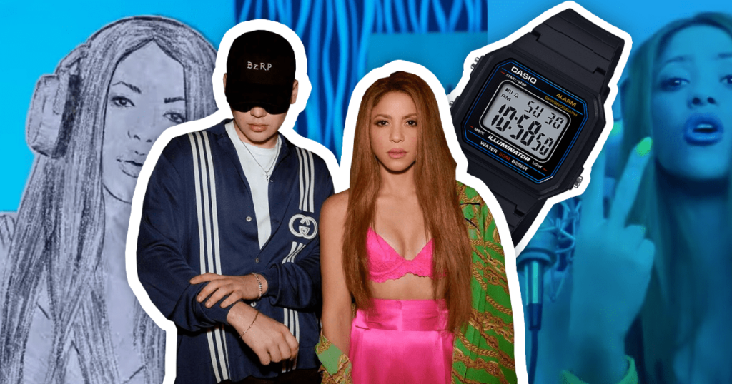 Shakira shakes Twingo, Casio, Rolex and Ferrari with her new song with Bizarrap