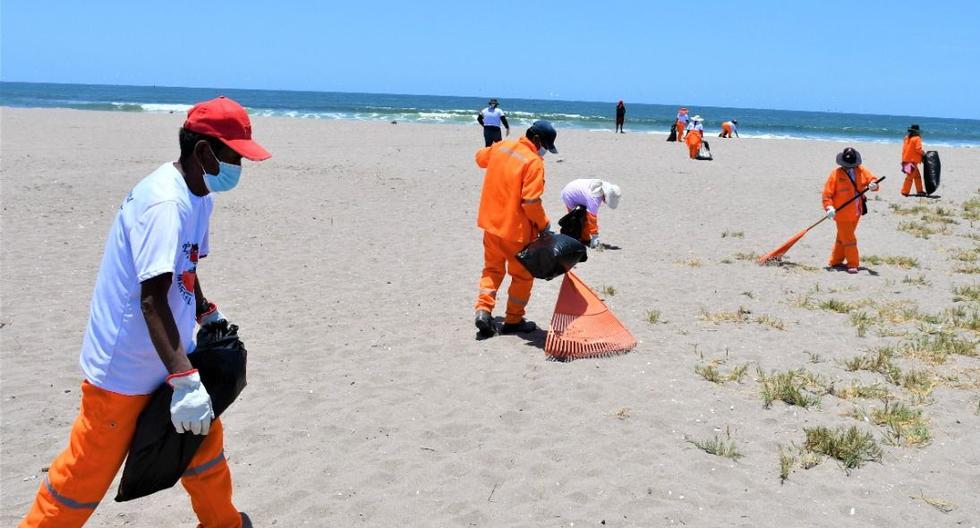 Tacna: They remove more than a ton of garbage from Los Palos beach