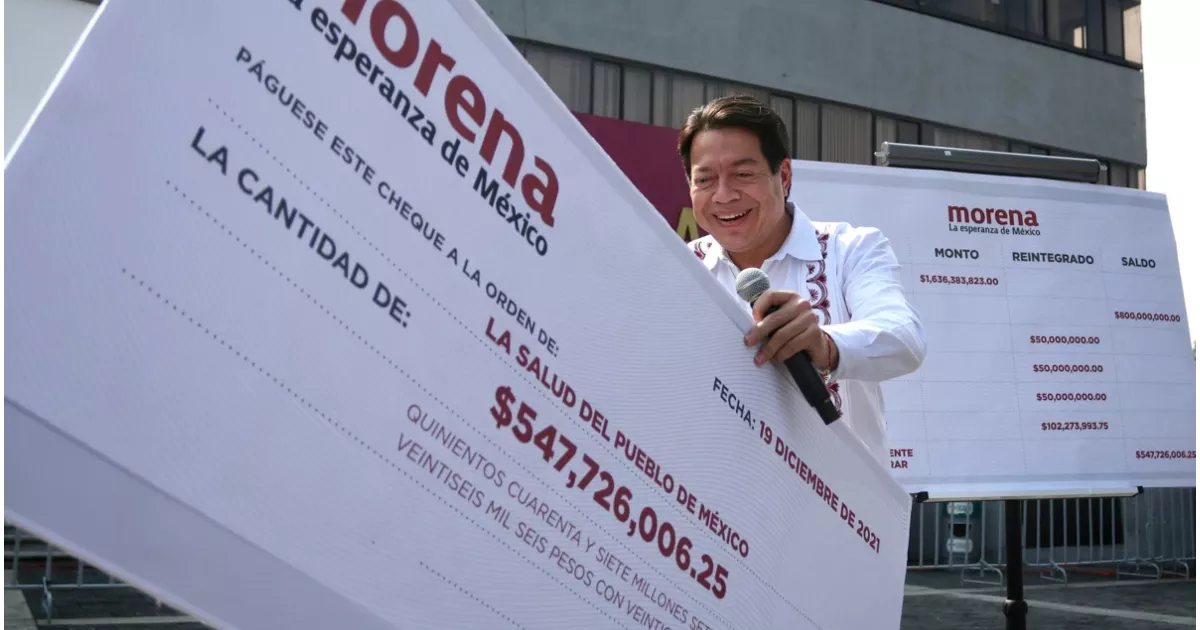 Thanks to Morena, parties will have millionaire "guardaditos" for other years