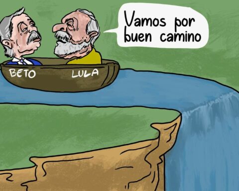 The Caricature: The left on the right track