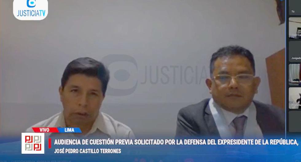 The previous question presented to annul the process of Pedro Castillo was evaluated