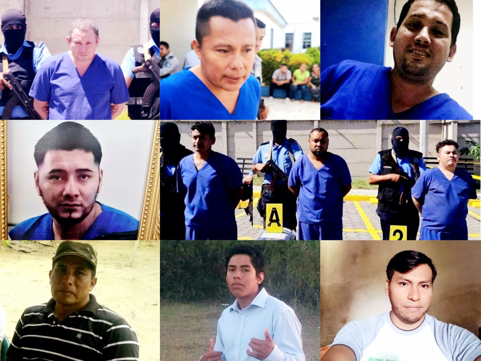 These are the political prisoners of Masaya who will serve four years in prison