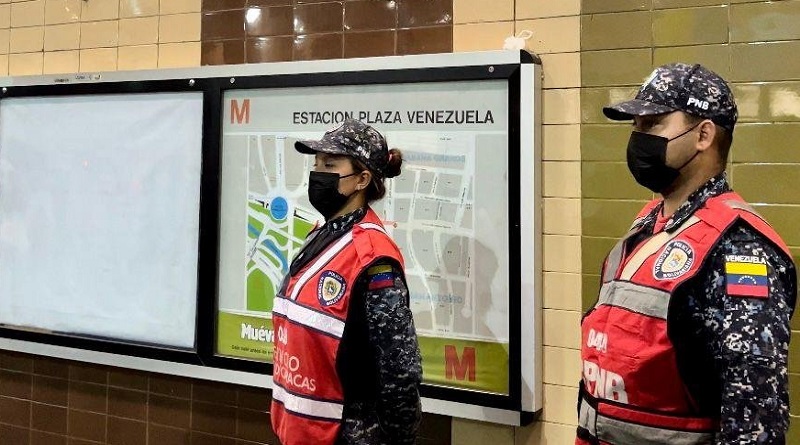 They develop security deployment in the stations of the Caracas Metro system