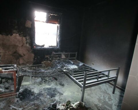 This is how the Antapaccay mining camp was left after looting and burning [FOTOS]