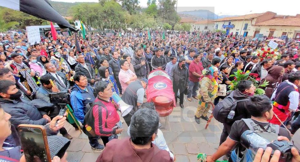 This was the farewell to the Cusco leader killed by a bullet in the protests (PHOTOS)