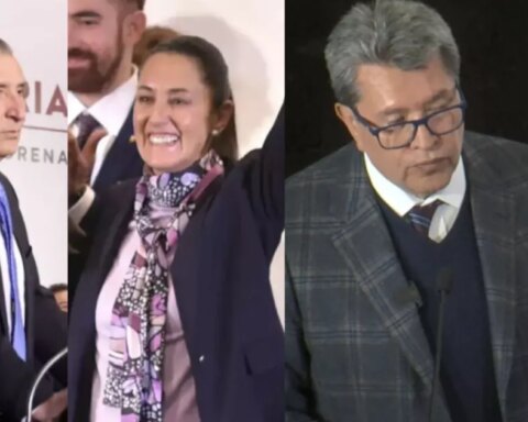 This was the first official catwalk of the "corcholatas" of the 4T