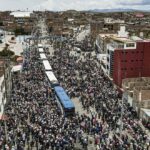 Thousands of aimaras arrive in Lima for Dina Boluarte to listen to them