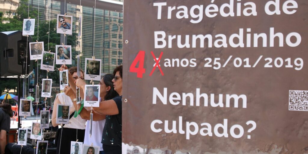 Victims of the tragedy in Brumadinho are remembered in the capital of São Paulo