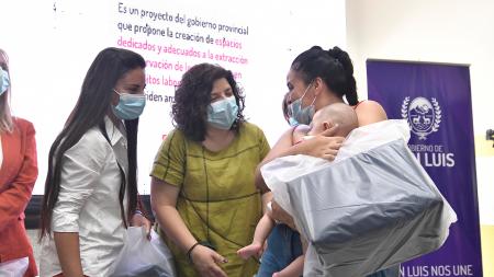 Vizzoti and Mazzina began in San Luis the distribution of 25 thousand breastfeeding kits