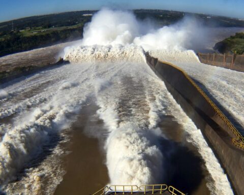 With increasing rainfall, hydroelectric plants open the floodgates