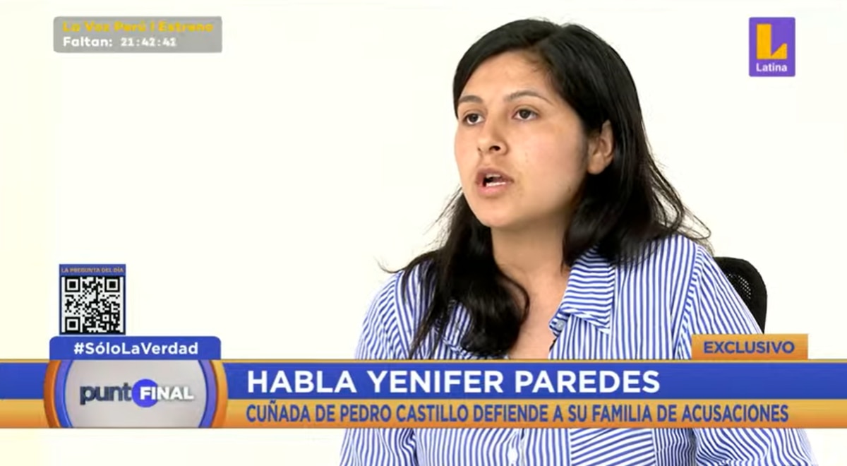 Yenifer Paredes evaluates starting her political career after overcoming investigations in the Prosecutor's Office