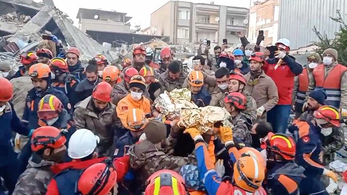 A survivor is rescued 278 hours after the earthquake in Turkey