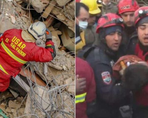 A woman and a child are rescued six days after the earthquake in Turkey