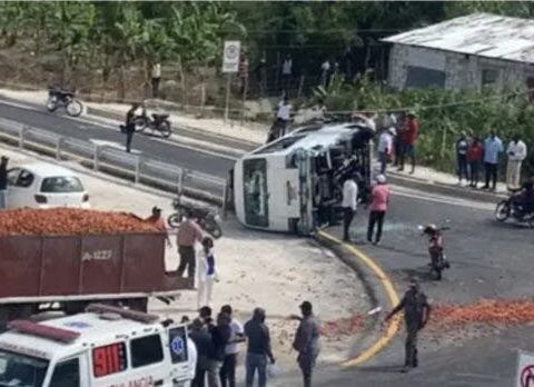 Tras inauguración, Circunvalación de Azua registra su primer accidente de tránsito