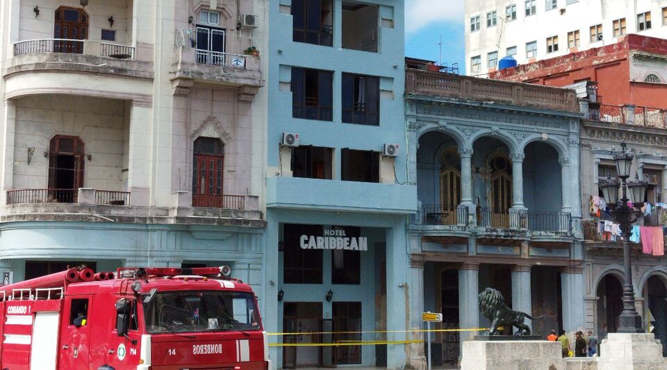 At least one injured in an explosion at the Caribbean hotel in Old Havana