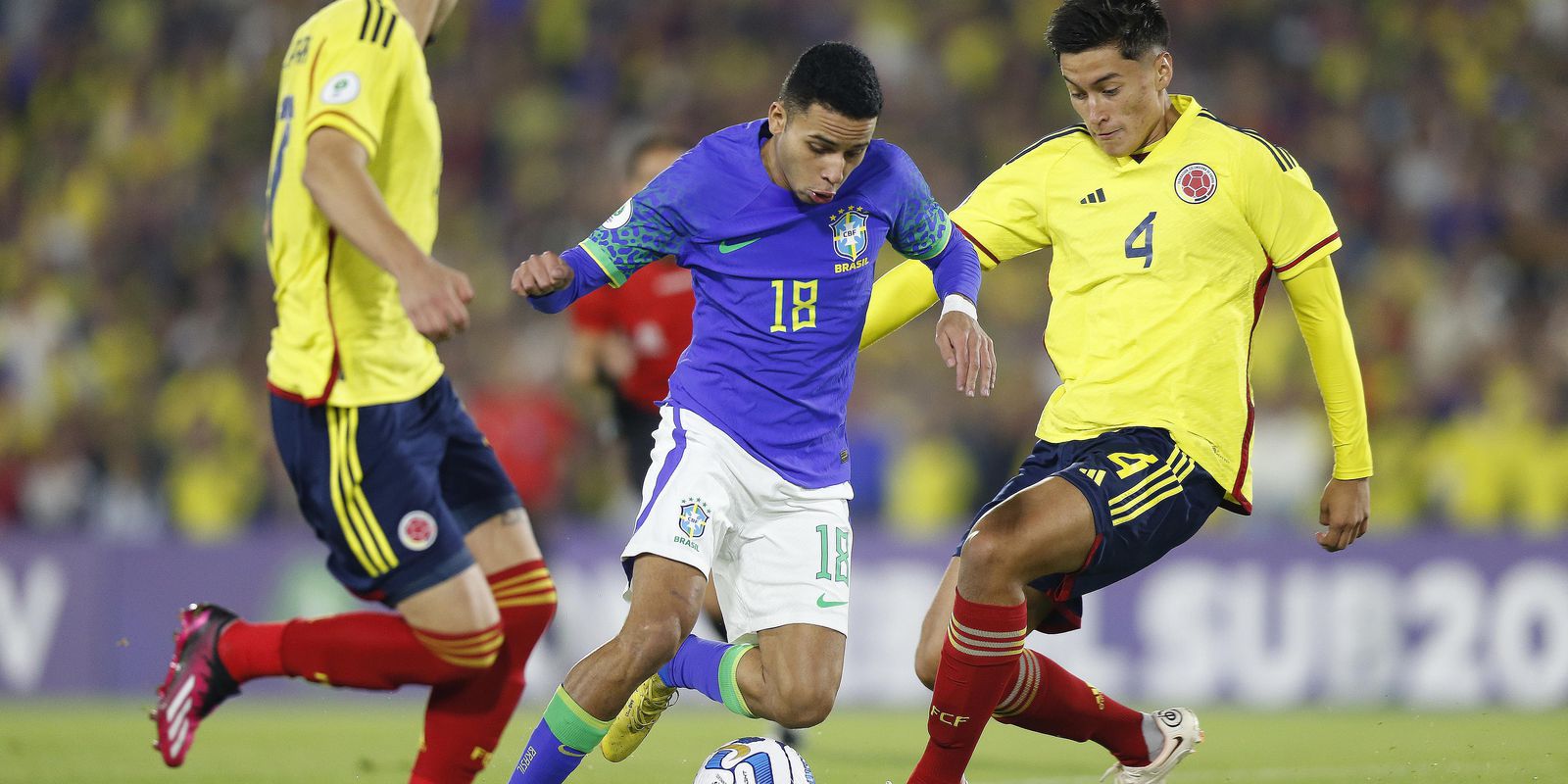 Brazil is 0-0 with Colombia in the South American sub-20