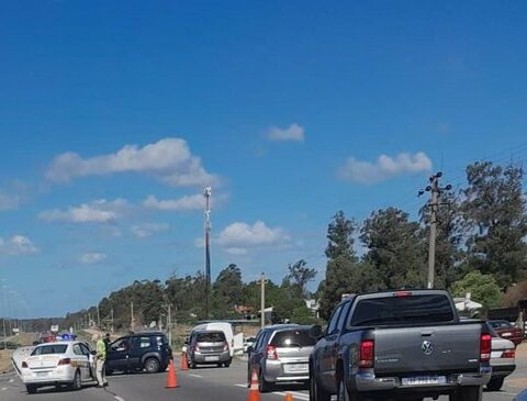Carnival holiday: accident at the Interbalnearia slows down traffic