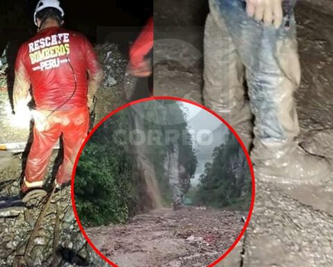 Chanchamayo: Huaico buries truck and there would be at least one person dead