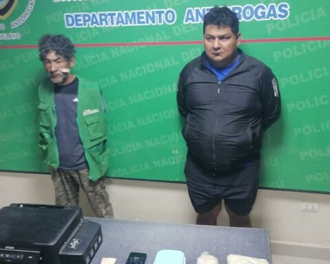 Chiclayo: Individuals with more than 2 kilos of cocaine are arrested