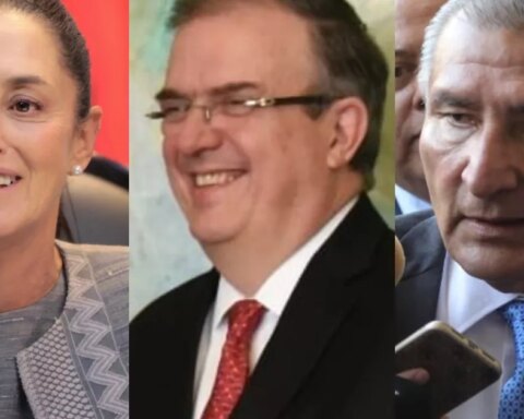 "Corcholatas" morenistas appear before benches of the PT and PVEM