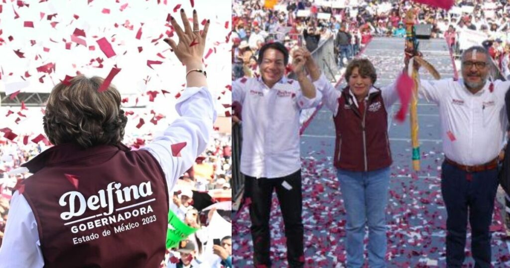 Delfina Gómez returns to Texcoco to close her pre-campaign;  augurs the departure of the PRI