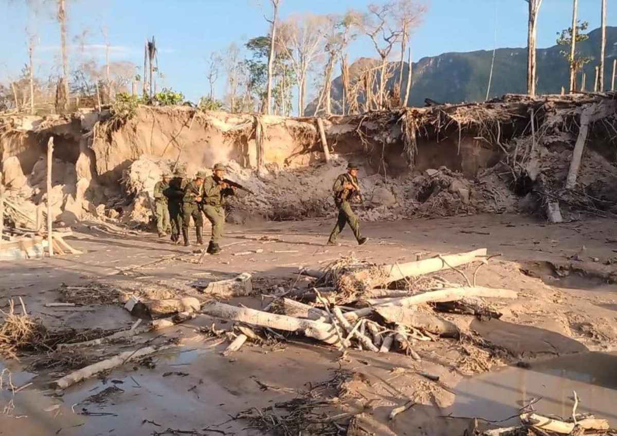 FANB dismantles illegal mining camps in Amazonas and Bolívar