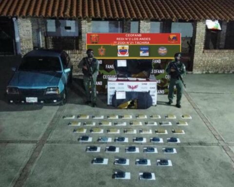 FANB seized 41 panela-type marijuana wrappers in Táchira