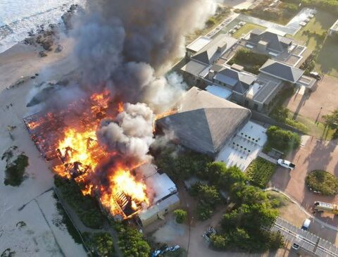 Fire in José Ignacio: Firefighters controlled the fire at the La Susana hostel