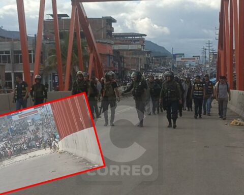 Historic bridge in Perené remains blocked despite efforts by the PNP (VIDEO)