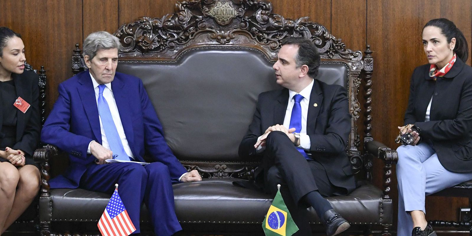 In the Senate, Kerry discusses the environmental agenda and partnerships with Brazil