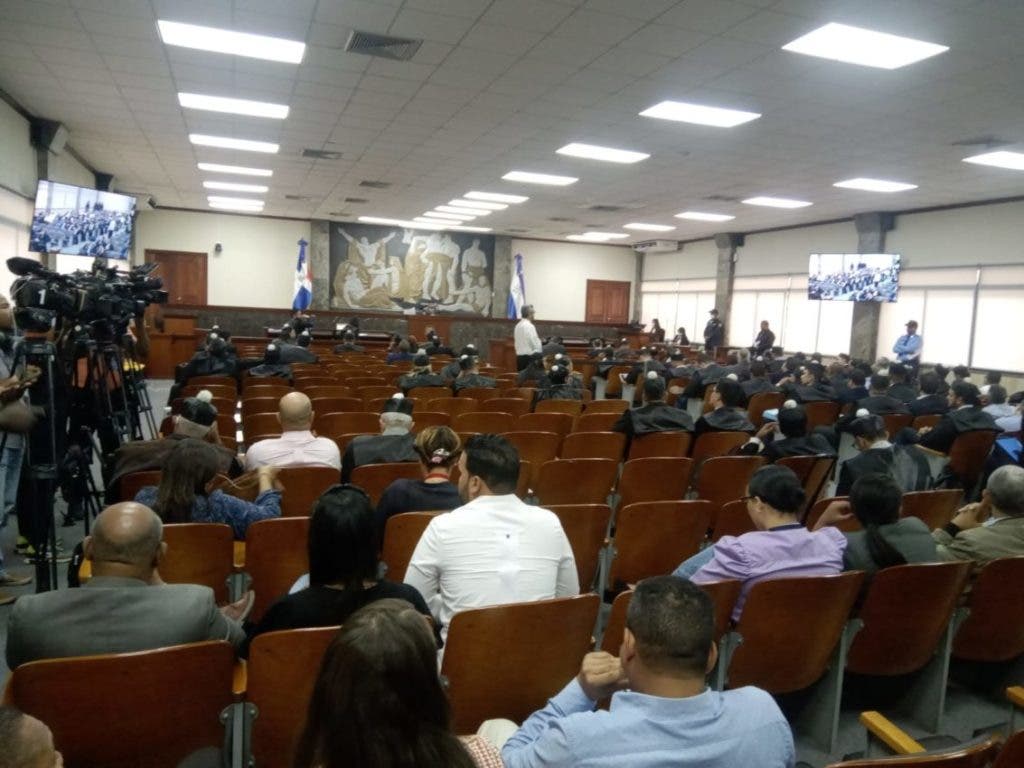 Lawyers and defendants in the Medusa case, whose main defendant is former attorney Jean Alain Rodríguez.  Photo Domingo Beriguete