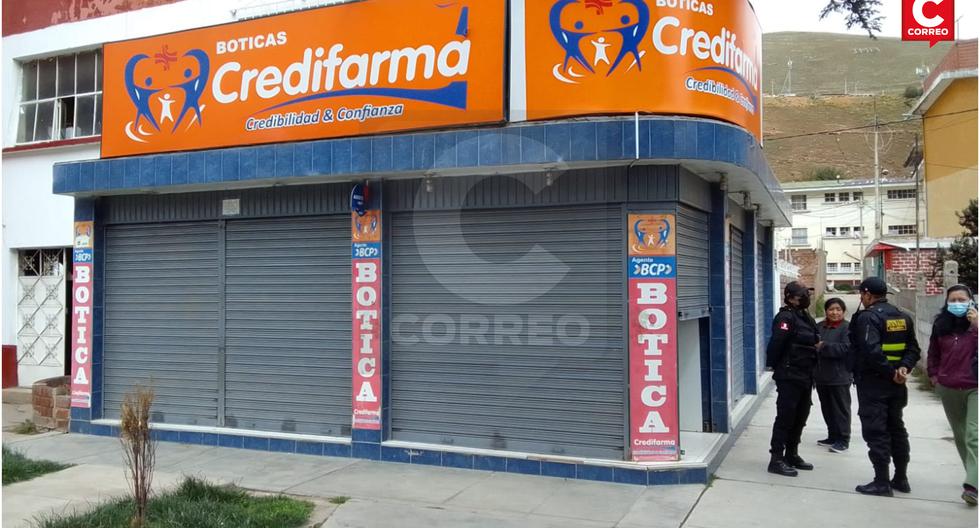 La Oroya: armed criminals enter the pharmacy and take 5 thousand soles (VIDEO)