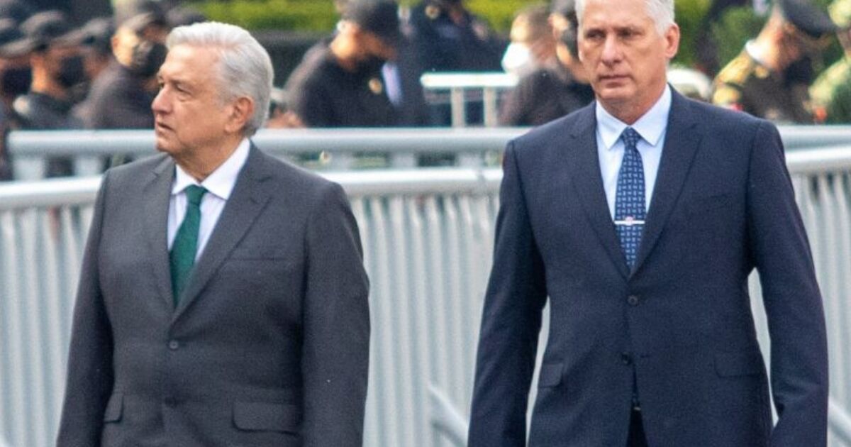 López Obrador receives Cuban President Díaz-Canel in Campeche