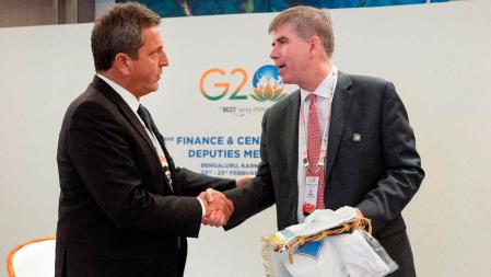 Massa participates in the G20 session and meets with the Ministers of Economy of France and Brazil