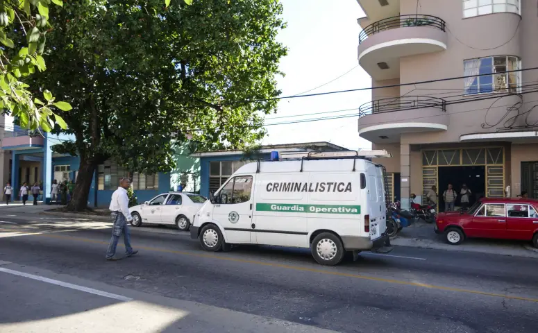 Criminalidad, Camioneta de Criminalística en La Habana
