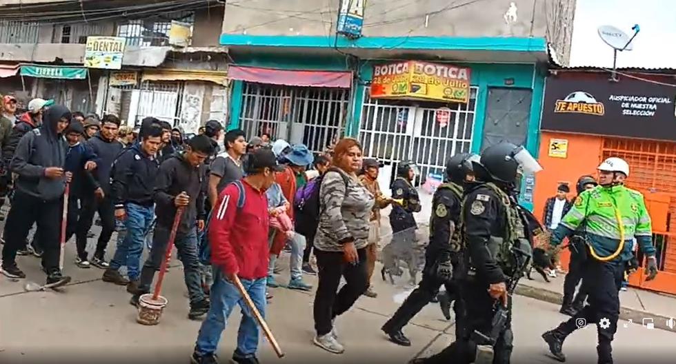 Panic in Huancayo markets before the entry of protesters who force the closure of stalls (LIVE)