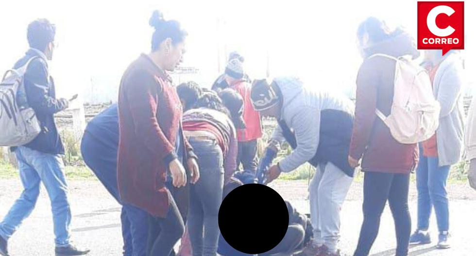 Puno: pedestrian died after being hit by an urban service vehicle