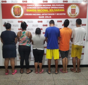 Six members of the El Caracas gang were caught