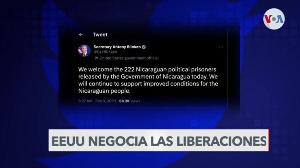 State Department led negotiation to release Nicaraguan political prisoners