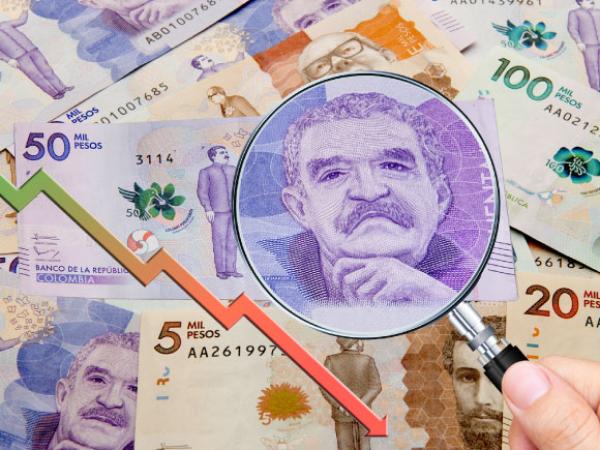 The Colombian peso, third most devalued currency in the world in February