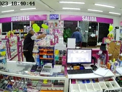 They assaulted a pharmacy in Limpio: guard shot the thieves