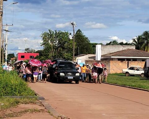 They bury a man shot in San Matías