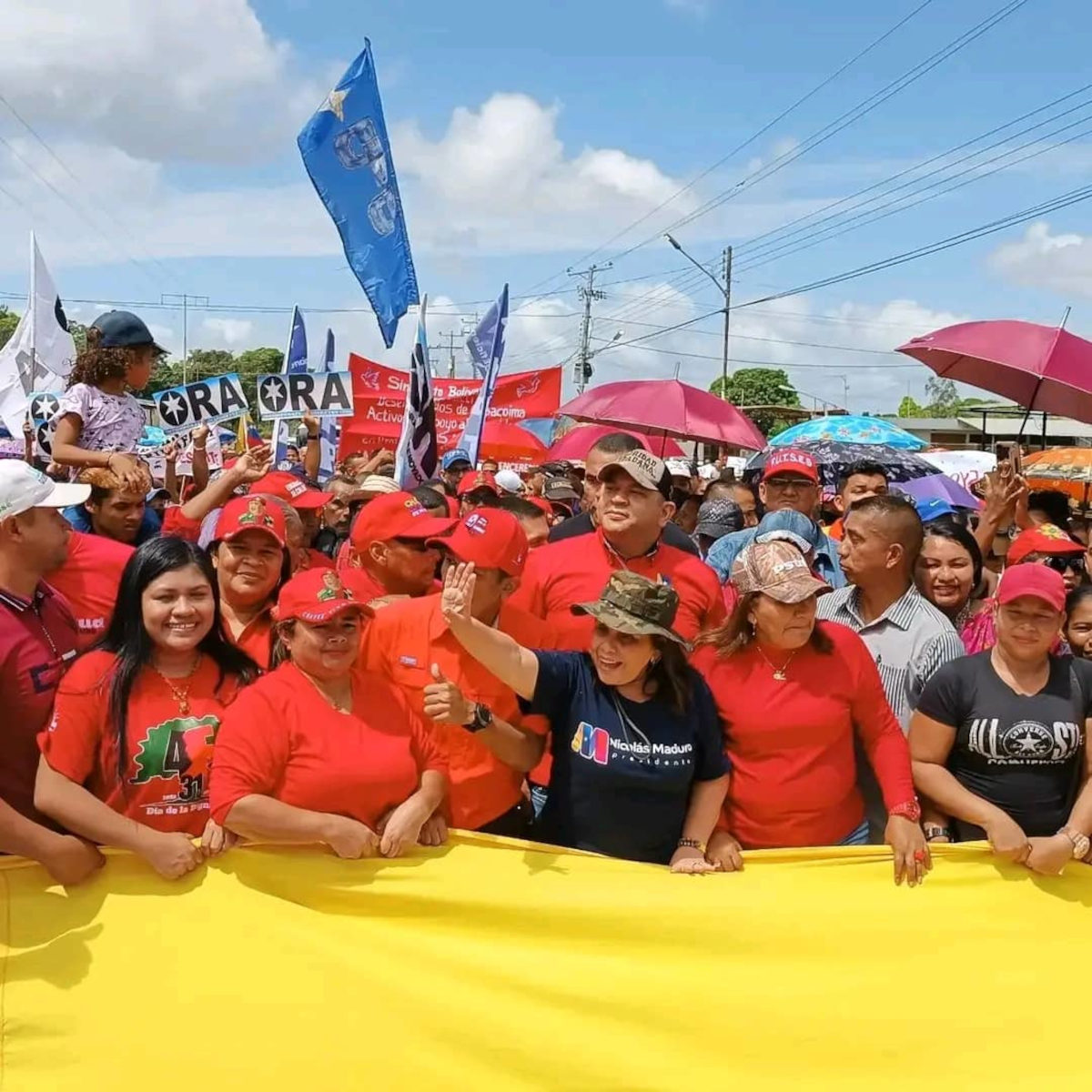 They marched against the sanctions and the blockade in Delta Amacuro