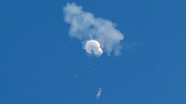 US shoots down Chinese spy balloon as Beijing talks of 'disproportionate' reaction