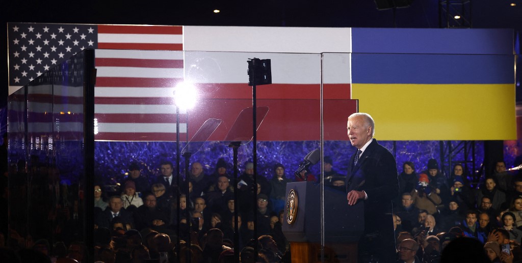 Ukraine allies vow to strengthen defense, Biden criticizes Russia