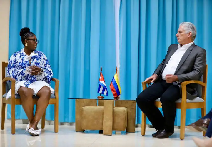 Francia Márquez y Miguel Díaz-Canel, Vicepresidenta, Colombia, Cuba