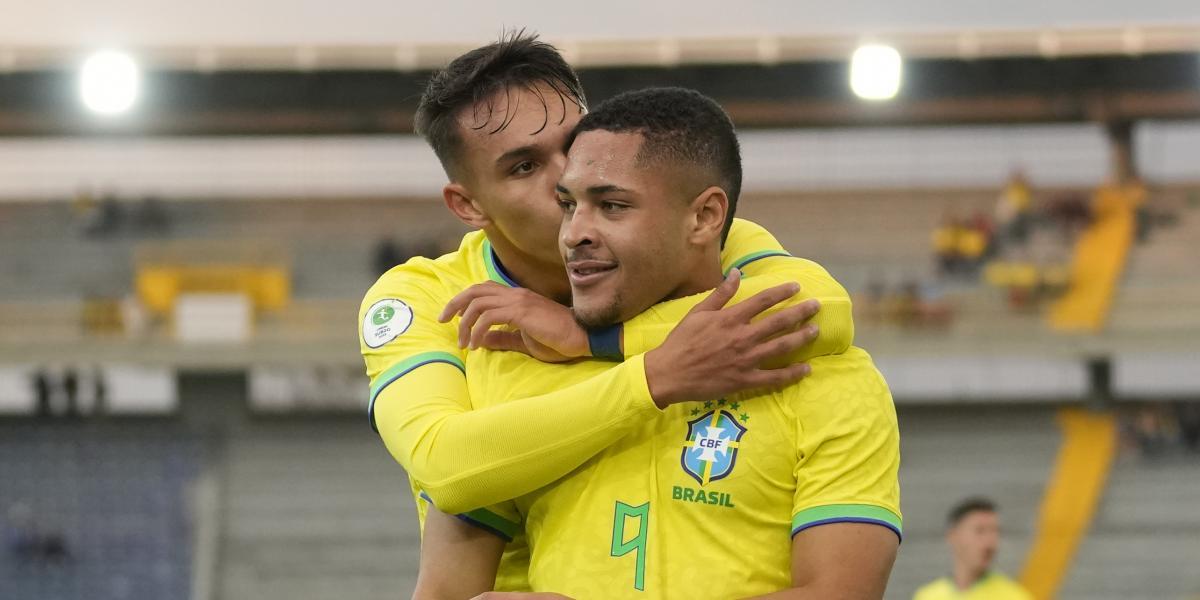 Vitor Roque continues to shine and is already top scorer of the South American U-20